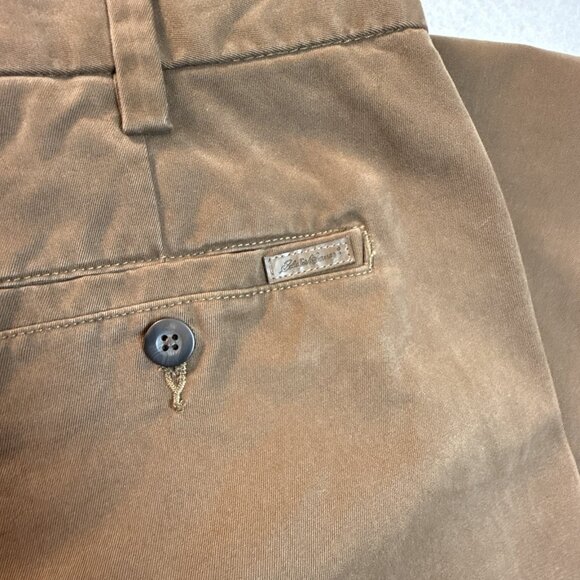 Eddie Bauer Pants Men's 38x32 Brown Classic Fit Casual Thick Cotton Office Work - Picture 9 of 11